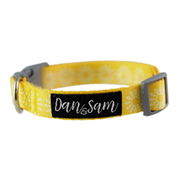 Dan & Sam Adjustable Polyester Webbing Collar For Dogs - Sunflower 1 X Medium