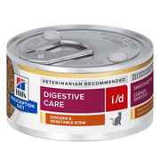 Hill's Prescription Diet I/D Digestive Care Chicken & Vegetable Stew Wet Cat Food 82gm 24 Cans