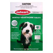 Nuheart For Dogs Generic Heartgard Tabs For Medium Dogs - 11 To 23kg (Green) 6 Tablets Pet Talk