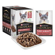 Pro Plan Adult Fussy & Beauty Salmon In Gravy Wet Cat Food 85gm 12 Pouches