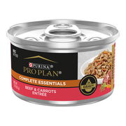 Pro Plan Complete Essentials Beef & Carrots Entree In Gravy Wet Cat Food 85gm 24 Cans