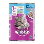 Whiskas Adult 1+ Years So Fishy Recipes Ocean Platter In Jelly Wet Cat Food 400gm 24 Cans