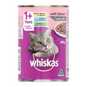 Whiskas Adult 1+ Years With Salmon Casserole Wet Cat Food 400gm 24 Cans
