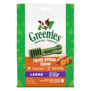 Greenies Sweet Potato Flavor Dental Dog Treats Large 22 - 45kg 340 Gm