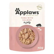 Applaws Natural Tuna With Salmon In Jelly Wet Cat Food 70gm 16 Pouches