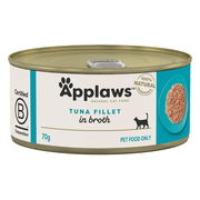 Applaws Natural Tuna Fillet In Broth Wet Cat Food 70gm 24 Cans