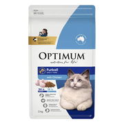 Optimum Furball 1+ Years With Chicken Dry Cat Food  2 Kg