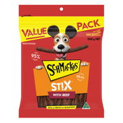 Schmackos Stix With Beef Lean Real Meat Dog Treats  500 Gm