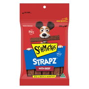 Schmackos Strapz With Beef Real Meat Recipe Dog Treats  200 Gm