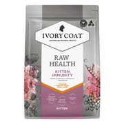 Ivory Coat Raw Health Kitten Immunity Chicken + Freeze Dried Raw Lamb Dry Cat Food  2 Kg