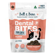 Bell & Bone Dental Bites For All Breeds Salmon With Charcoal Cat Treats  80 Gm
