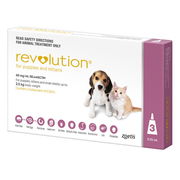 Revolution (Selamectin) For Puppies Upto 2.5kg (Pink) 3 Pack + 1 Pipette Free