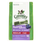 Greenies Blueberry Flavour Dental Dog Treats Regular 11 - 22kg 340 Gm