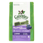 Greenies Blueberry Flavour Dental Dog Treats Large 22 - 54kg 340 Gm