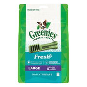 Greenies Fresh Dental Dog Treats Large 22 - 45kg 340 Gm