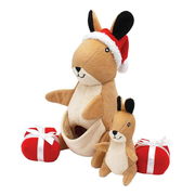Zippy Paws Holiday Burrow Kangaroo Pouch Dog Toy  1 Pack