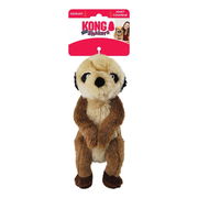 Kong Shakers Passports Rattle Plush Squeaker Toy For Dogs - Meerkat 1 X Medium