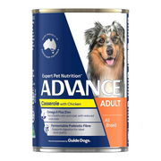 Advance Adult All Breed Casserole With Chicken Wet Dog Food 400gm 12 Cans
