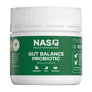 Natural Animal Solutions (Nas) Gut Balance Probiotic Supplement For Dogs And Cats - Roo Liver Blend 80 Gm