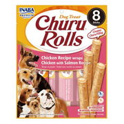Inaba Churu Rolls Chicken Recipe Wraps Chicken With Salmon Recipe Dog Treat  8 Sticks