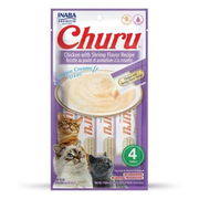Inaba Churu Chicken With Shrimp Flavor Recipe Cat Treat  4 Tubes