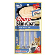 Inaba Churu Skin & Coat Tuna Recipe Cat Treat  4 Tubes