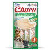Inaba Churu Tuna With Chicken Recipe Cat Treat  4 Tubes