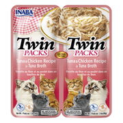 Inaba Twin Packs Tuna & Chicken Recipe In Tuna Broth For Cats  1 Pack