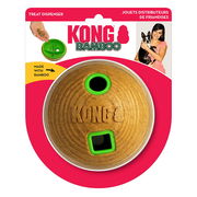 Kong Bamboo Treat Dispenser Toy For Dogs - Feeder Ball 1 X Medium