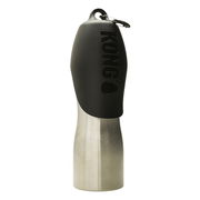 Kong H2o Stainless Steel Bottle With Lid Bowl For Dogs - Black 740 Ml