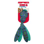 Kong Wubba Finz Squeaker Toy For Dogs - Blue 1 X Large Pet Talk