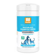 Nootie Waterless Shampoo Wipes With Aloe & Oatmeal For Dogs & Cats - Sweet Pea & Vanilla 70 Wipes