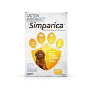 Simparica Chewables 5mg For Puppies 1.3-2.5kg (Yellow) 3 Doses + 1 Dose Free