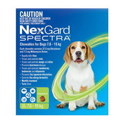 Nexgard Spectra Medium Dogs (7.6 - 15kg) Green 6 Pack