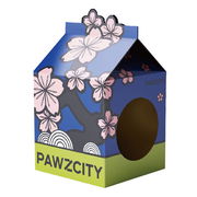 Pawzcity Tetra-Pak Cat Scratcher House Sakura 1 Pack