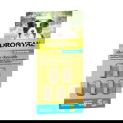 Drontal Wormers Chewable For Dogs Up To 10kg (Aqua) 80 Chews (Exp: 10/2025)