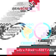 Bravecto Plus For Medium Cats 2.8 – 6.25 Kg (Blue) 2 Pack + 1 Pack Free