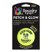 Spunky Pup Fetch & Glow Ball Medium (6cm) 2 Pack Pet Talk