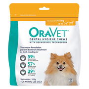 Oravet Dental Chews For X-Small Dogs Up To 4.5 Kg (Orange) 3 Chews
