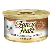 Fancy Feast Cat Adult Grilled Liver & Chicken 85g X 24 Cans  1 Pack