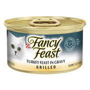Fancy Feast Cat Adult Grilled Turkey Feast In Gravy 85g X 24 Cans  1 Pack Pet Talk