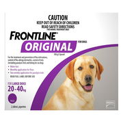 Frontline Original For Large Dogs 20-40 Kg (Purple) 4 Pipettes