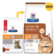 Hill's Prescription Diet K/D Kidney + J/D Mobility Chicken Flavour Dry Cat Food  2.8 Kg