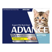 Advance Kitten With Chicken In Jelly Wet Cat Food 85gm 12 Pack