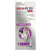 Bravecto Plus For Large Cats 6.25 – 12.5 Kg (Purple) 1 Pack