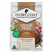 Ivory Coat Grain Free Adult All Breed Lamb & Kangaroo Dry Dog Food  13 Kg