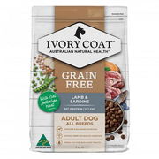 Ivory Coat Grain Free Adult All Breeds Lamb & Sardine Dry Dog Food  2 Kg