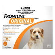 Frontline Original For Small Dogs Up To 10kgs (Orange) 8 Pipettes